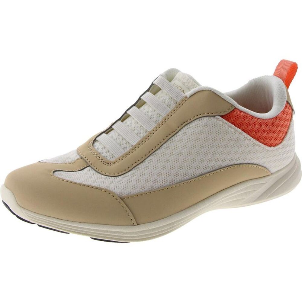 Stylish Beige and Orange Women's Sneakers